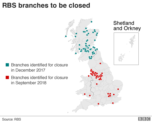 RBS branch closures map