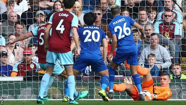 Burnley goalkeeper Nick Pope impressed in front of watching England boss Gareth Southgate. Not only was he a commanding presence in his penalty area, Pope made fine saves to deny Riyad Mahrez and Jamie Vardy