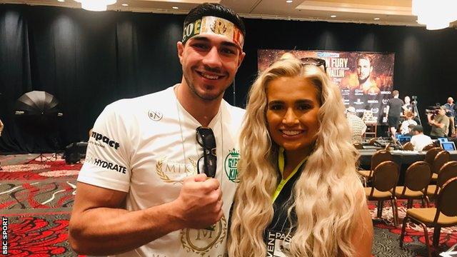 Tommy Fury and Molly-Mae Hague photographed in Las Vegas