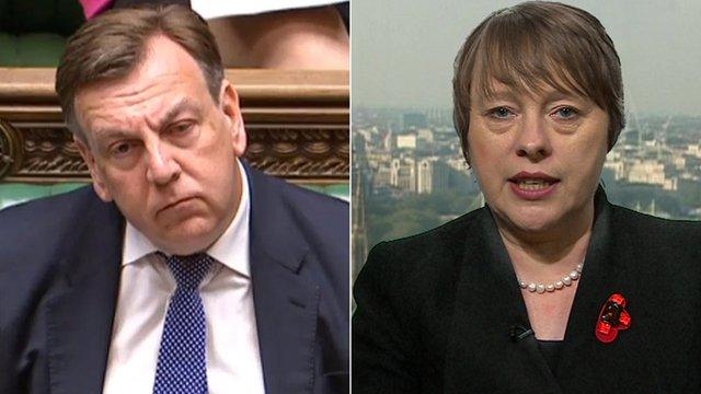 Culture Secretary John Whittingdale (left) and Shadow culture secretary Maria Eagle