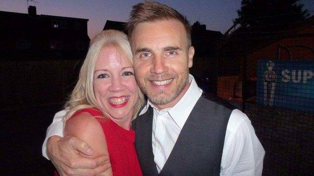 Jo Chapman with Gary Barlow