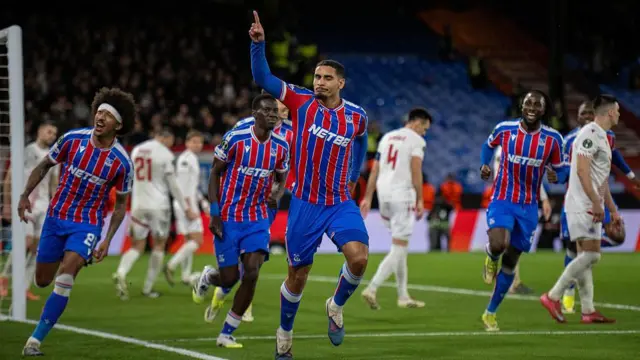 Maxence Lacroix celebrates