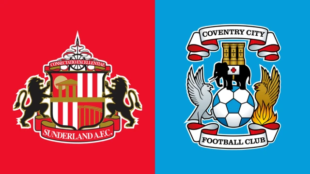 Sunderland and Coventry City club emblems