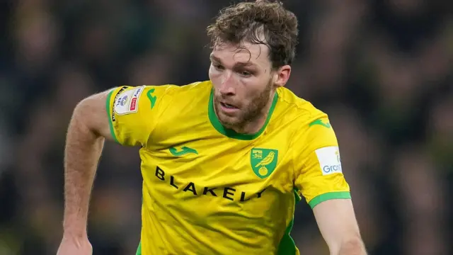 Jack Stacey in action for Norwich