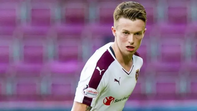 Gary Oliver in action for Hearts