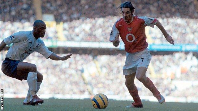 Pires scored Arsenal's fifth goal in a 5-4 win against Tottenham at White Hart Lane on 13 November 2004