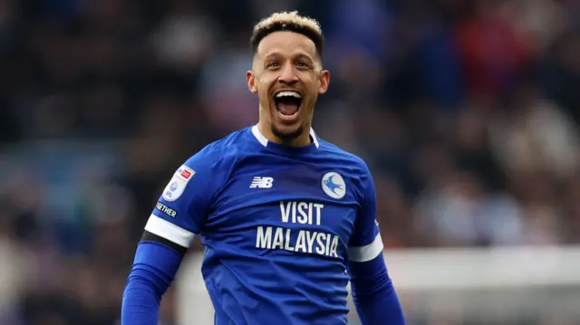 Callum Robinson celebrates against Swansea