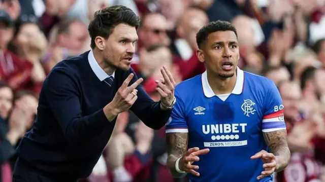 James Tavernier and Danny Rohl