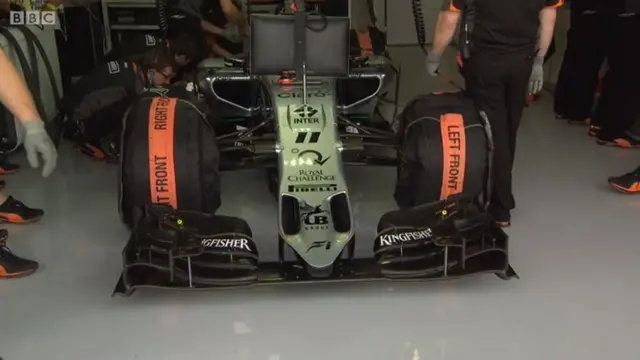 Force India's fresh nose