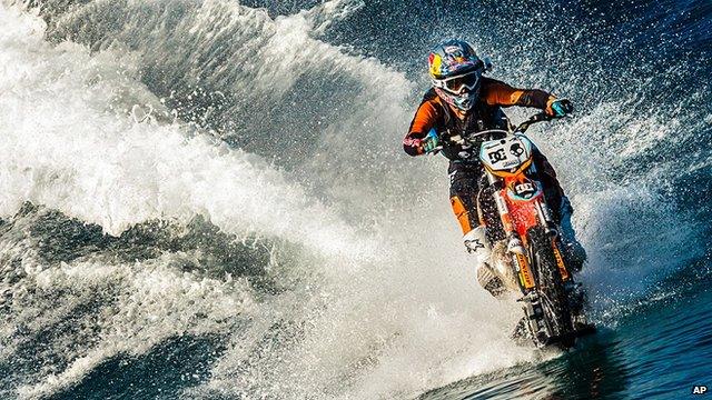 Australian stunt biker Robbie Maddison