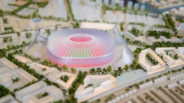 Manchester United hope to build a 100,000-capacity stadium on land close to the current Old Trafford