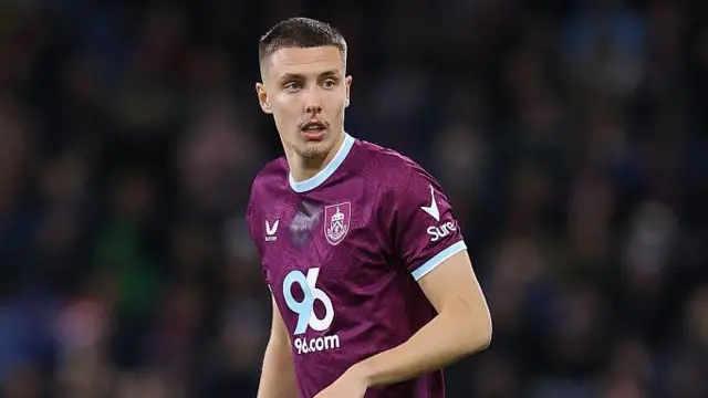 Maxime Esteve in action for Burnley