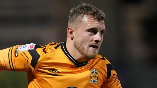 George Thomas playing for Cambridge United