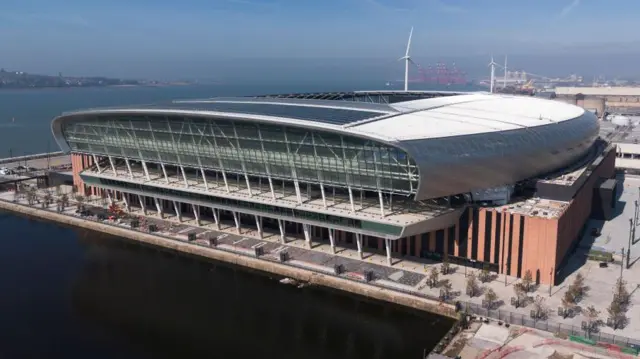 General view of Everton's new Hill Dickinson Stadium