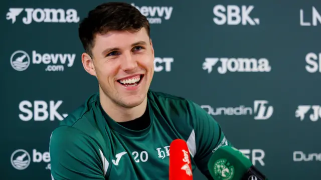 Hibernian midfielder Josh Mulligan