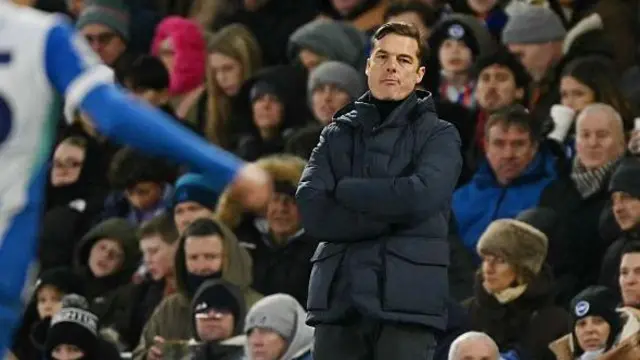 Scott Parker on the touchline against Brighton