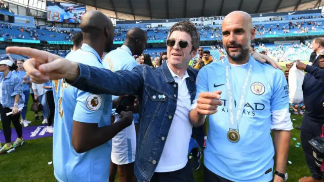 Noel Gallagher and Pep Guardiola