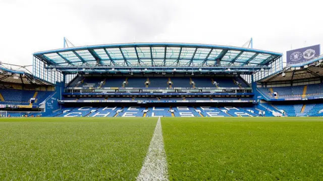 A general view inside Stamford Bridge 