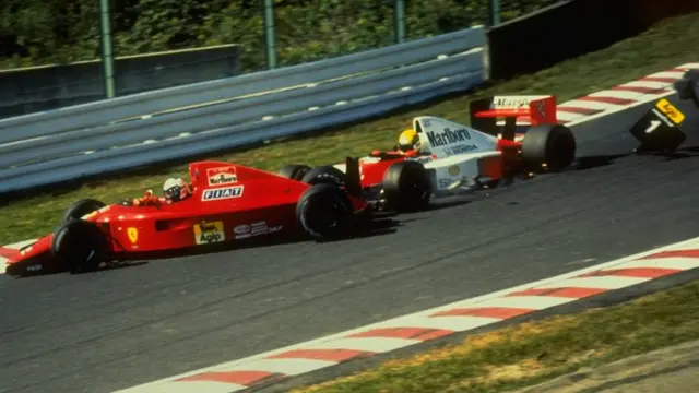 Alain Prost and Ayrton Senna