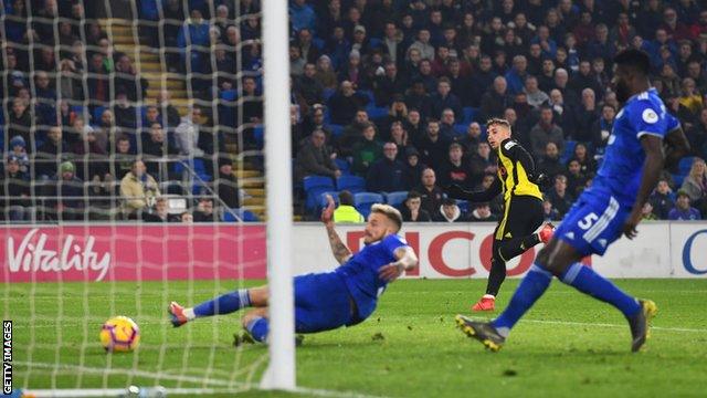 Gerard Deulofeu scores for Watford