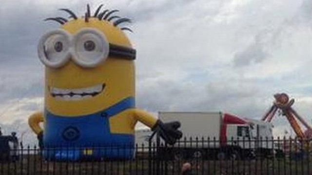 Minion in the fairground