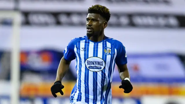 Aaron Tshibola in action for Kilmarnock during a previous spell at the club