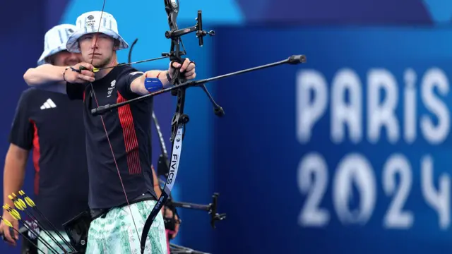 Conor Hall in action at the Olympics