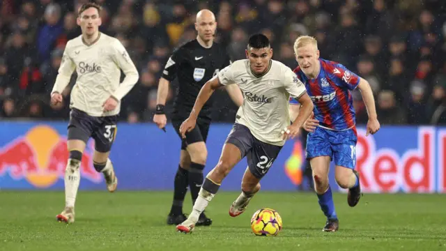 Carlos Alcaraz playing for Everton