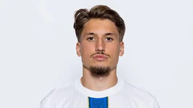 Dario Naamo of Finland poses for a portrait ahead of the UEFA European Under-21 Championship 2025
