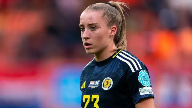 Kirsty Maclean playing for Scotland