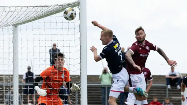 Scott Tiffoney's header opened the scoring the Gayfield