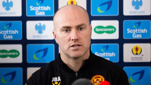Motherwell manager Jens Berthel Askou