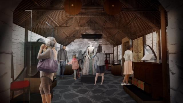 Artist's impression of inside museum