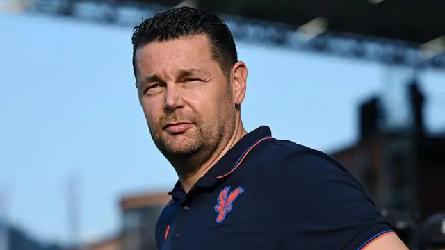 Pierre Sage of Crystal Palace coach in the bench during pre-season friendly match between Crystal Palace v Lens at Giuseppe Sinigaglia Stadium.

