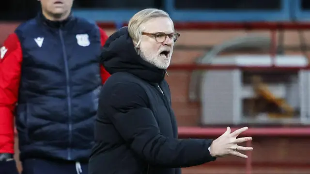 Steven Pressley on the touchline