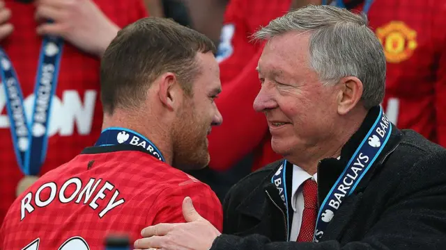 Wayne Rooney and Sir Alex Ferguson