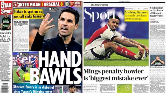 The Star and Daily Telegraph back pages