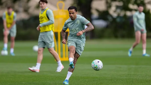 Justin Kluivert of Bournemouth during a training session