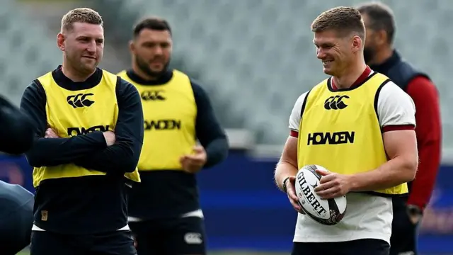 Finn Russell and Owen Farrell