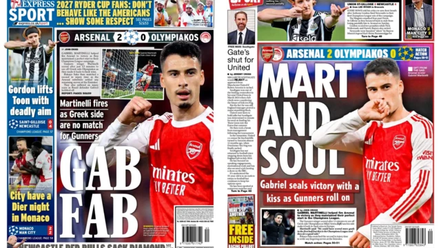 The Express and The Star back pages