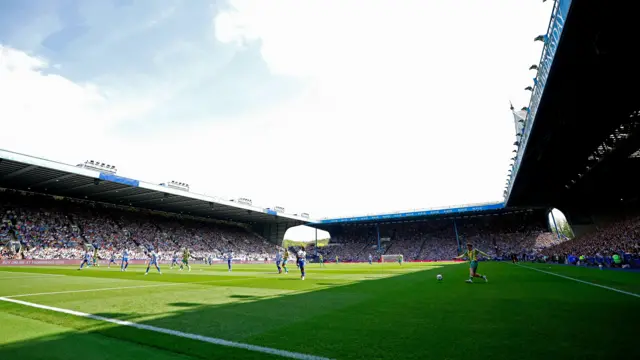 A sunny and sold-out Hillsborough during Sheffield Wednesday's win against West Bromwich Albion