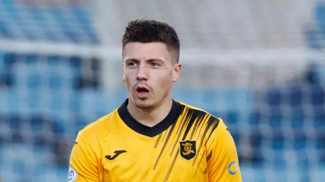 Dan MacKay in action for Livingston