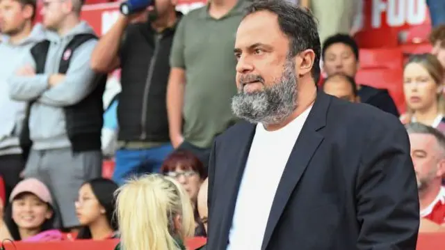  Evangelos Marinakis in stands