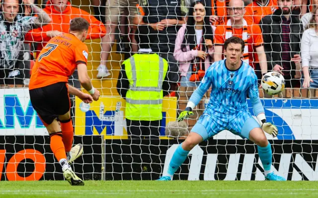 Dundee United's Kristijan Trapanovski scores