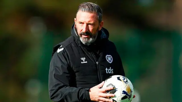 Hearts head coach Derek McInnes
