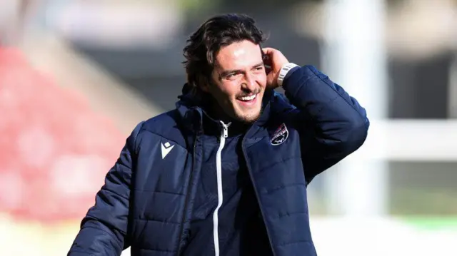 PERTH, SCOTLAND - OCTOBER 19: Ross County's James Brown ahead of a William Hill Premiership match between St Johnstone and Ross County at McDiarmid Park, on October 19, 2024, in Perth, Scotland. (Photo by Roddy Scott / SNS Group)