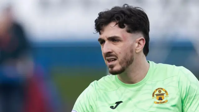 Greenock Morton's Ryan Mullen during a William Hill Championship match between Greenock Morton and Ayr United at Cappielow Park
