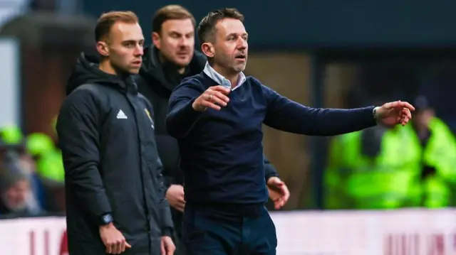 Kilmarnock Head Coach Neil McCann during a William Hill Premiership match between Kilmarnock and Aberdeen at the BBSP Stadium Rugby Park