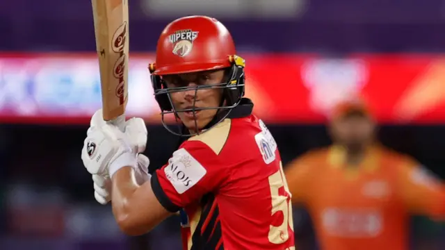Sam Curran in action in the International League T20