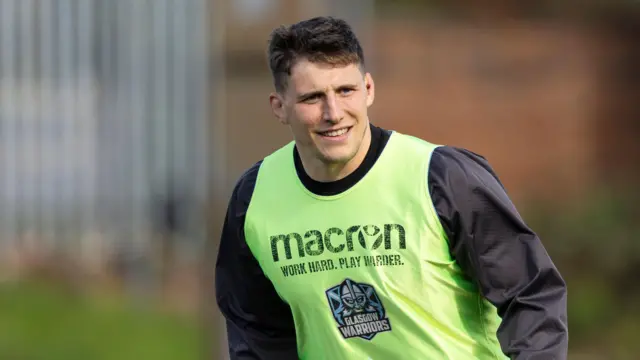 Rory Darge in Glasgow Warriors training